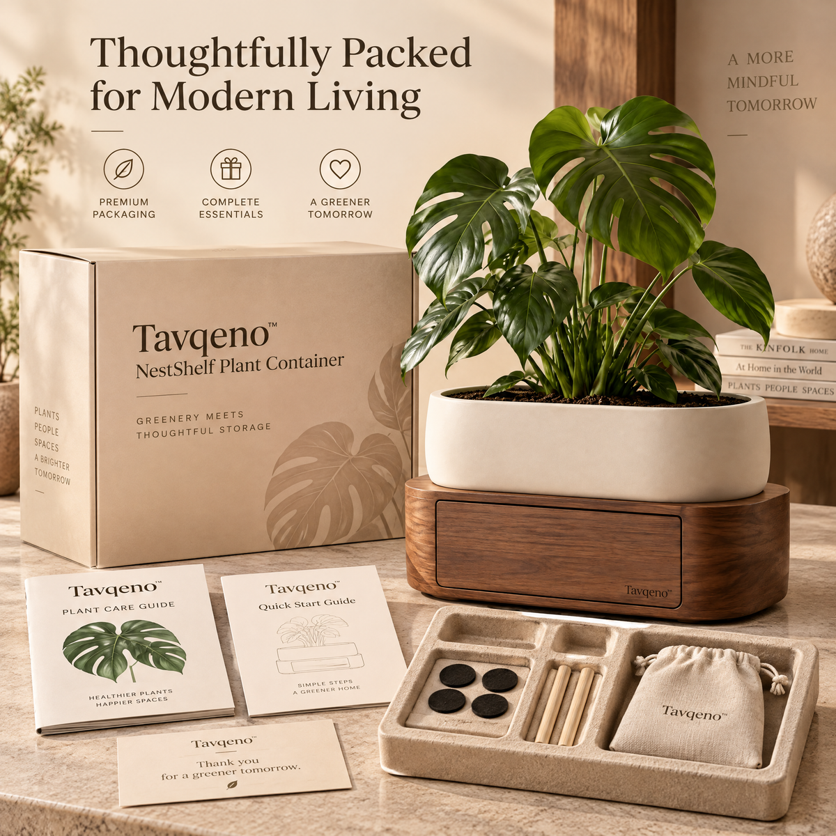 Tavqeno™ NestShelf Plant Container