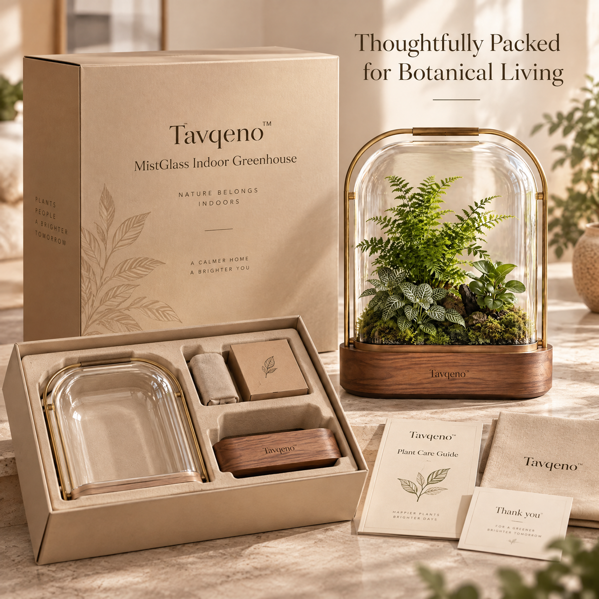 Tavqeno™ MistGlass Indoor Greenhouse