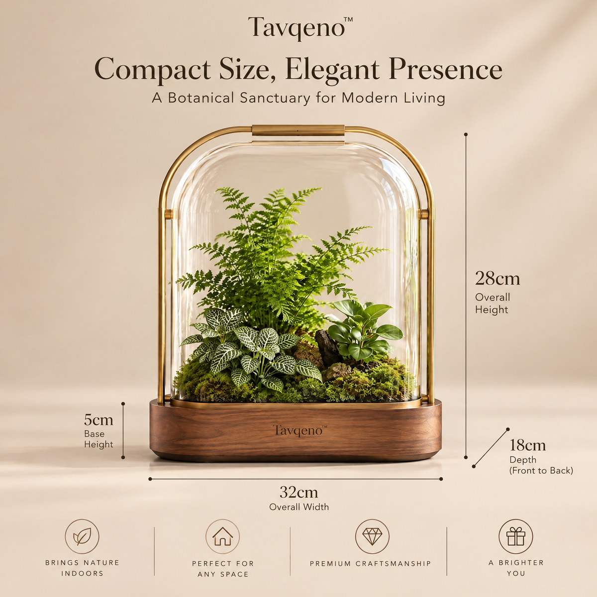 Tavqeno™ MistGlass Indoor Greenhouse