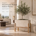 Tavqeno™ StoneFrame Raised Indoor Planter