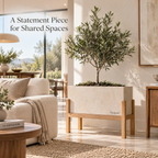 Tavqeno™ StoneFrame Raised Indoor Planter