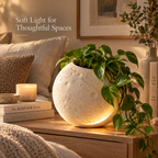 Tavqeno™ Luna Ceramic Moon Planter