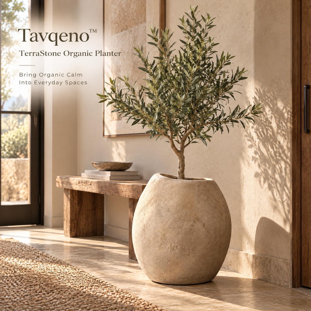 Tavqeno™ TerraStone Organic Planter