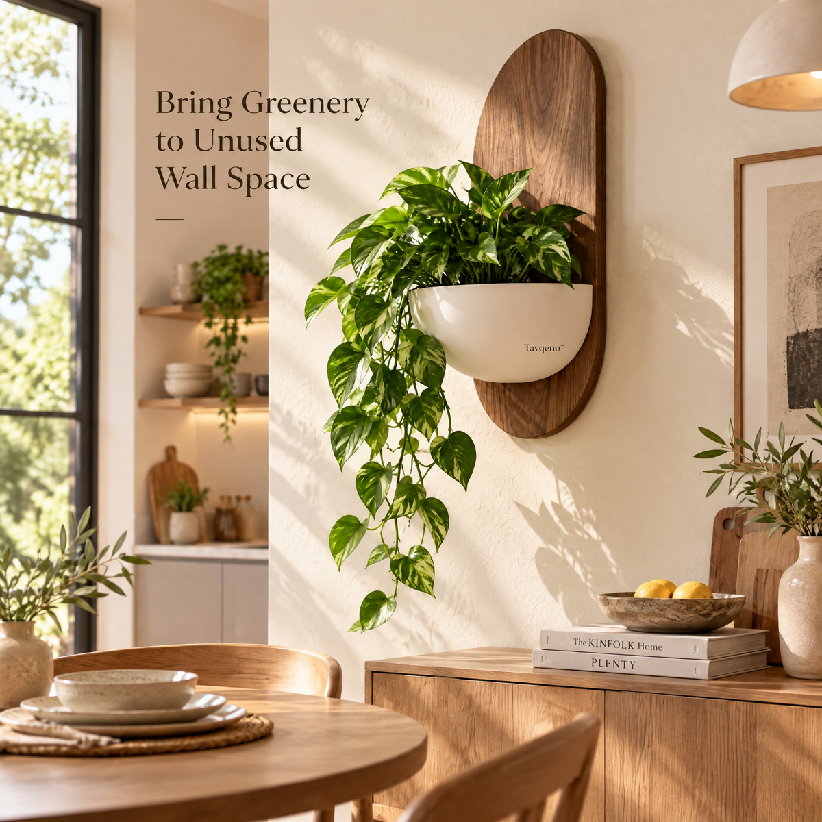 Tavqeno™ CurveLine Hanging Planter