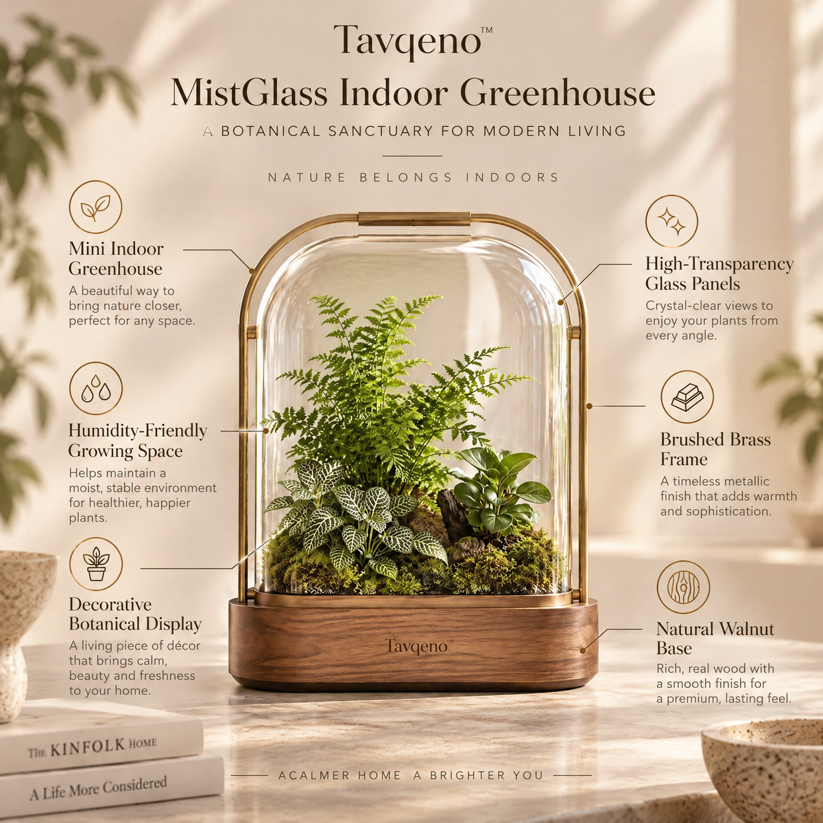 Tavqeno™ MistGlass Indoor Greenhouse
