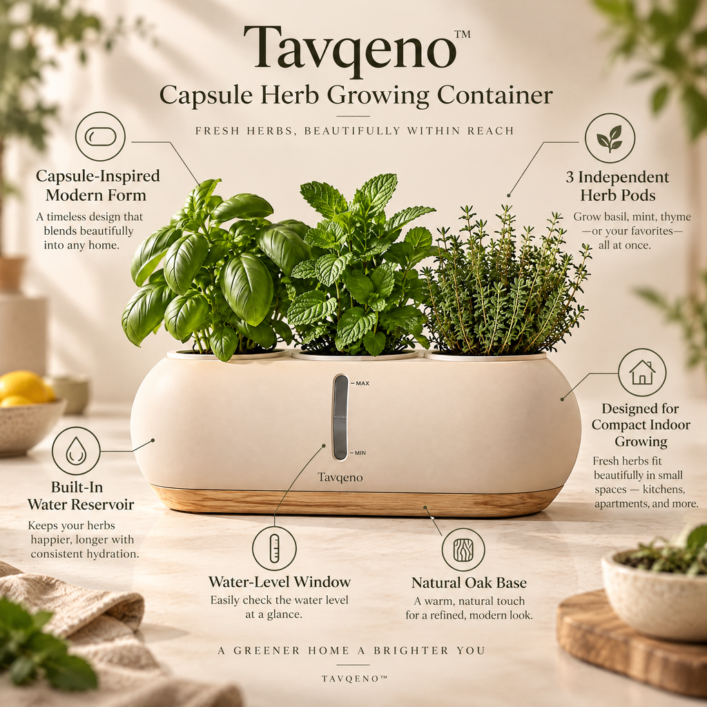 Tavqeno™ Capsule Herb Growing Container