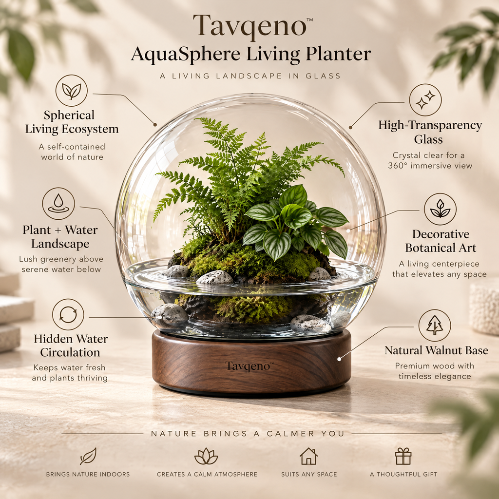 Tavqeno™ AquaSphere Living Planter