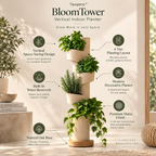 Tavqeno™ BloomTower Vertical Indoor Planter