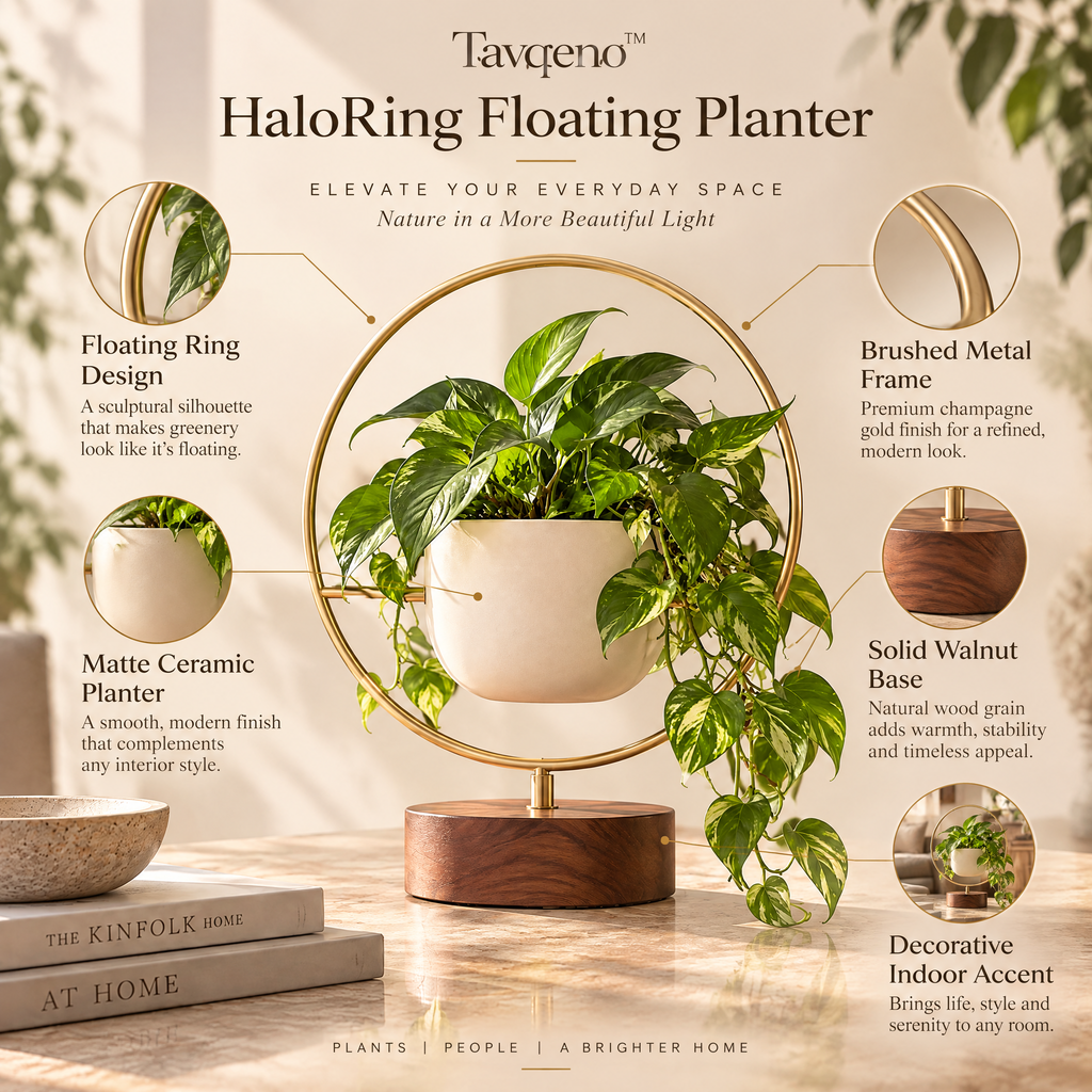 Tavqeno™ HaloRing Floating Planter